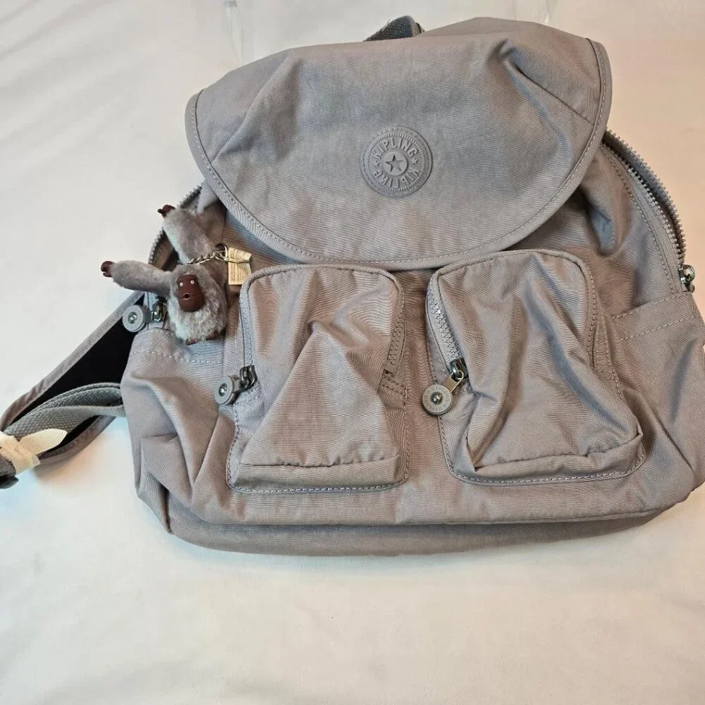 KIPLING Women Fiona Medium Backpack - Gray - Picture 1 of 13
